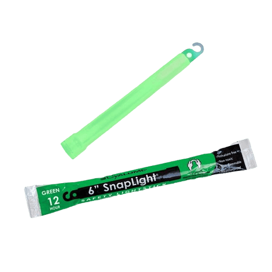 Cyalume Green 6 Inch Glow in The Dark Chemical Light Stick 12 hr Light