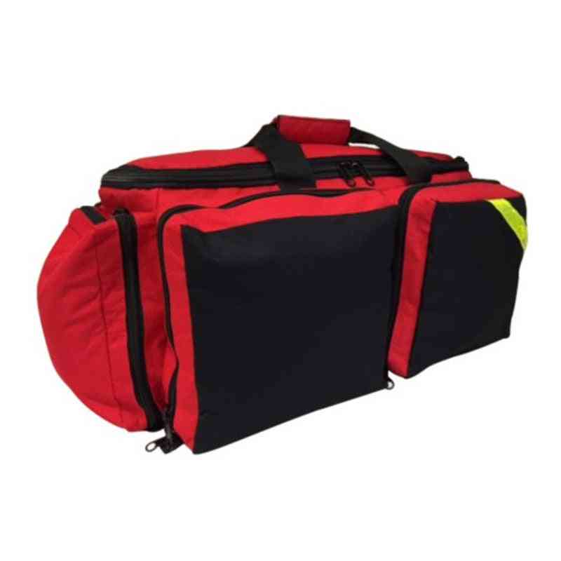 First Aid Deluxe Medical Oxygen Bag - Fully Padded with Shoulder Straps and Yellow Trim
