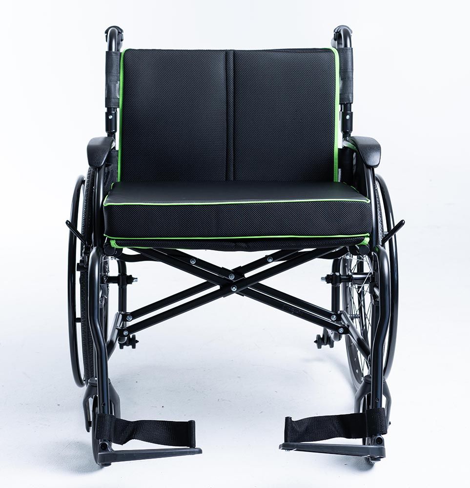 Feather Comfort Cushion - 22" Wide, Green Trim