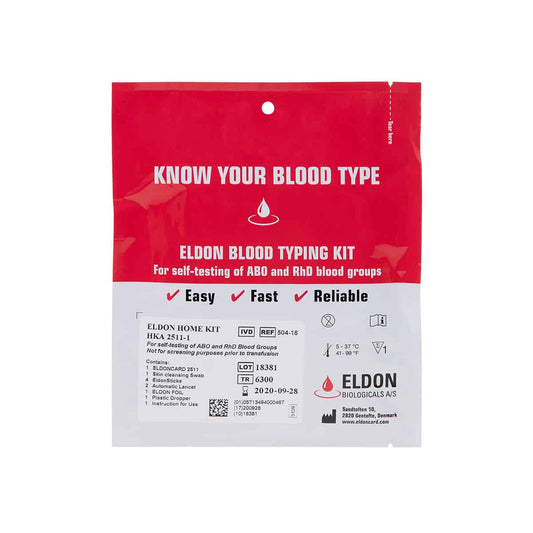 Combat Medical EldonCard, ABO/Rh Blood Typing KT (Pack of 10)