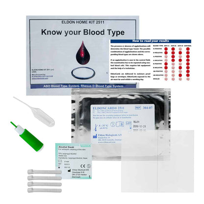 Combat Medical EldonCard, ABO/Rh Blood Typing KT (Pack of 10)