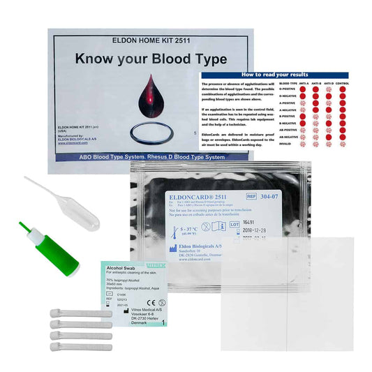 Combat Medical EldonCard, ABO/Rh Blood Typing KT (Pack of 10)
