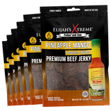 Pineapple-Mango Habanero Beef Jerky - 6 bags (1lb)