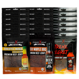 Elijah’s Xtreme Beef Jerky Bulk Trio - 6 bags of Each Flavor, 18 bags total (3lbs)