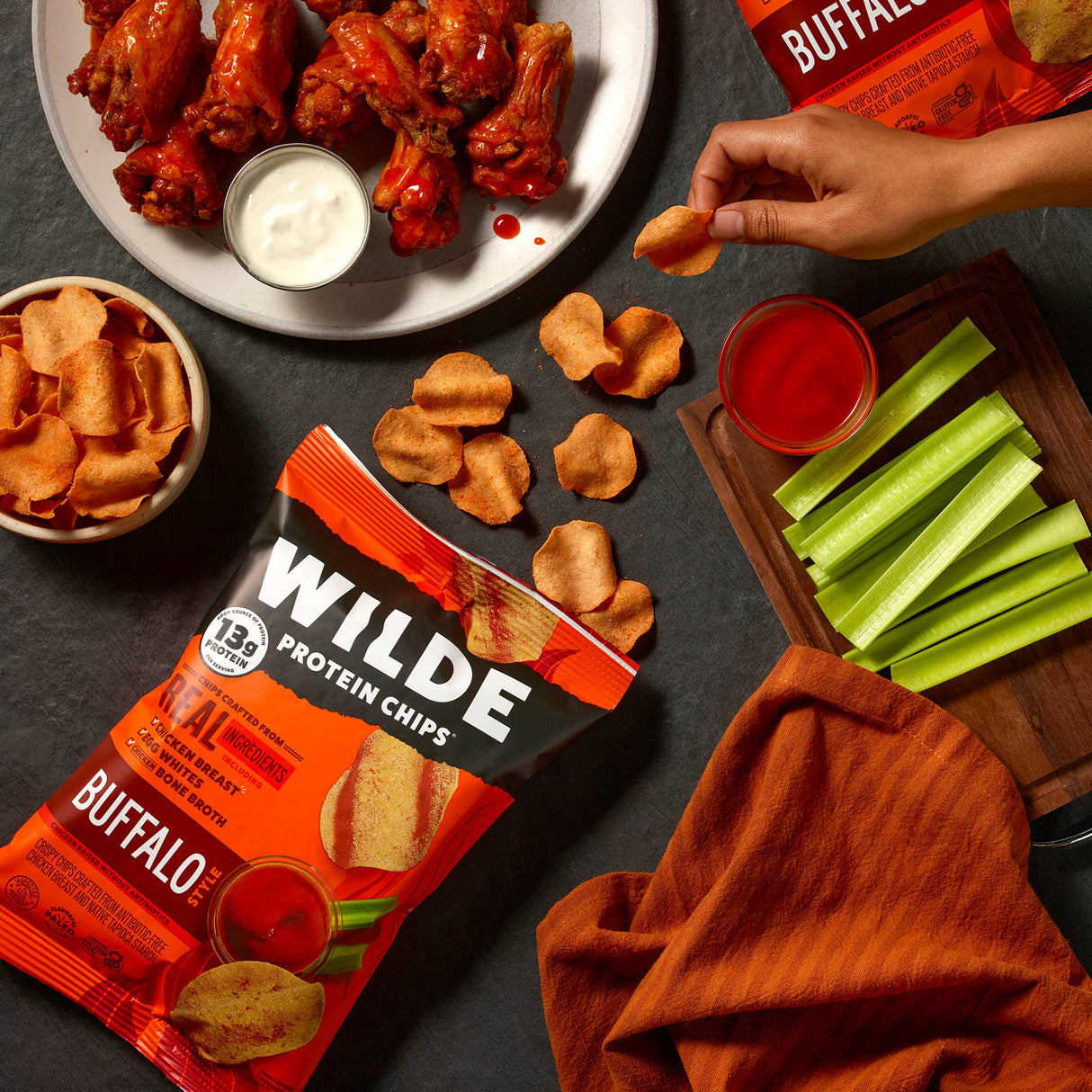 Wilde Buffalo Chicken Protein Chips