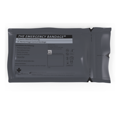 Persys Medical Emergency Bandage Next Gen, Black  - Military (4")  (Case of 100)