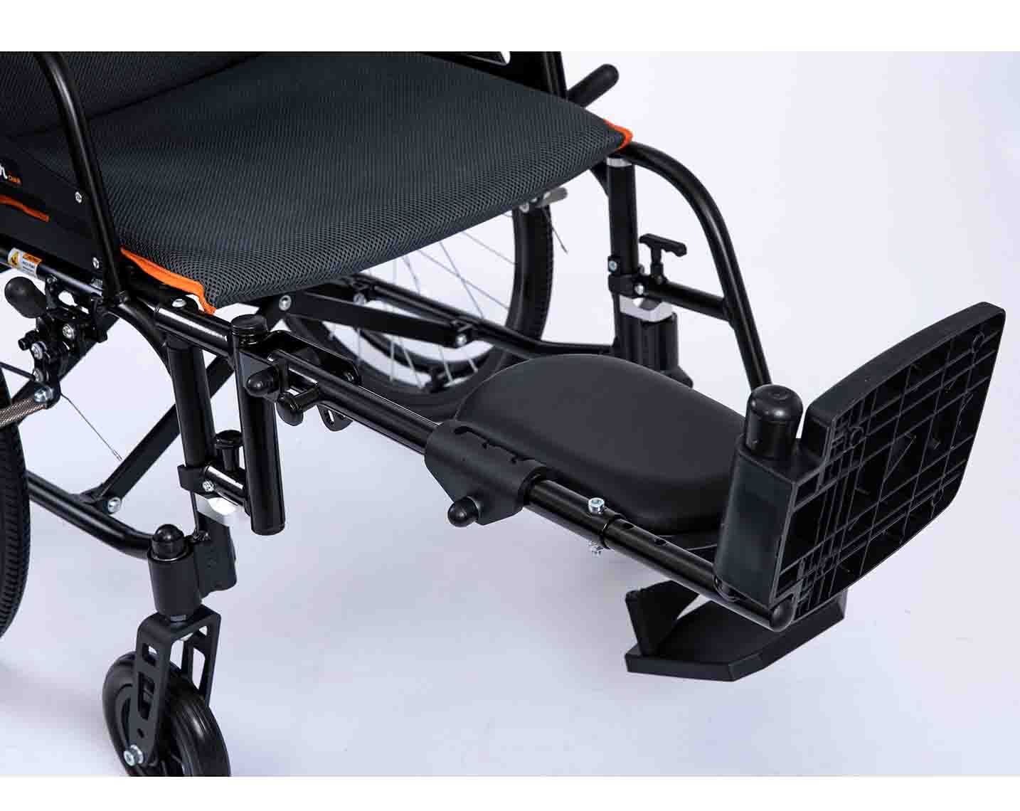 Feather Elevating Legrest Pair Set for Feather Wheelchair Chair Only (Matte Black)