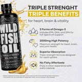 Fish Oil Liquid, 94 servings - Omega-3 DHA, EPA, DPA