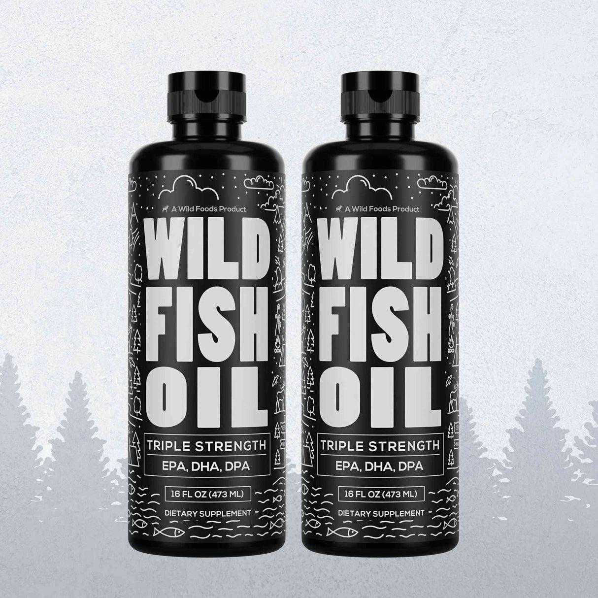 Fish Oil Liquid, 94 servings - Omega-3 DHA, EPA, DPA