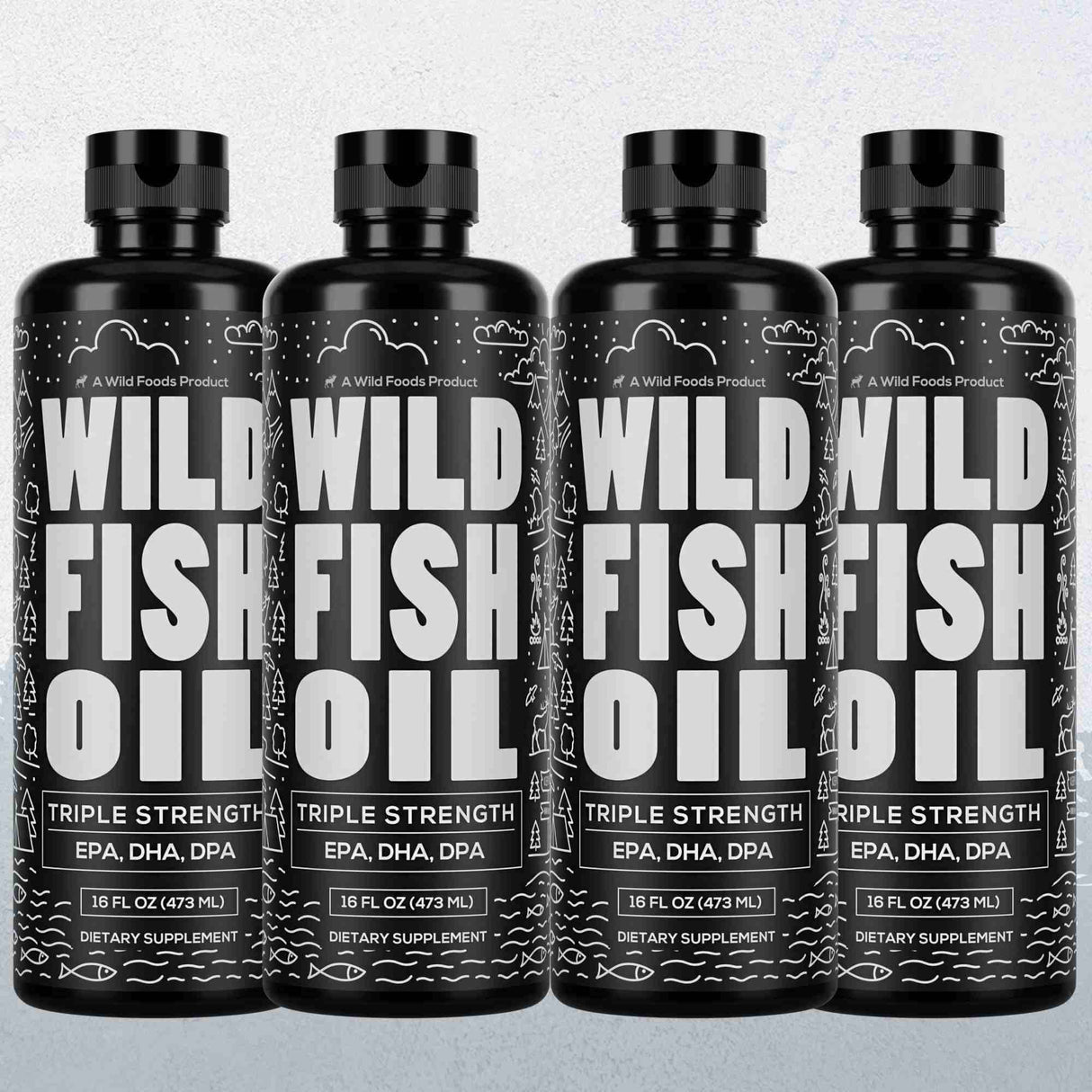 Fish Oil Liquid, 94 servings - Omega-3 DHA, EPA, DPA