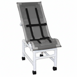 MJM International 191-XLC Reclining bath / shower chair (X-LARGE), with base & casters, 225 lbs weight capacity