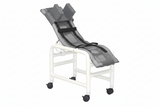MJM International 191-MC-HB Reclining bath / shower chair (MEDIUM), with base & casters, with head bolster, 130 lbs weight capacity