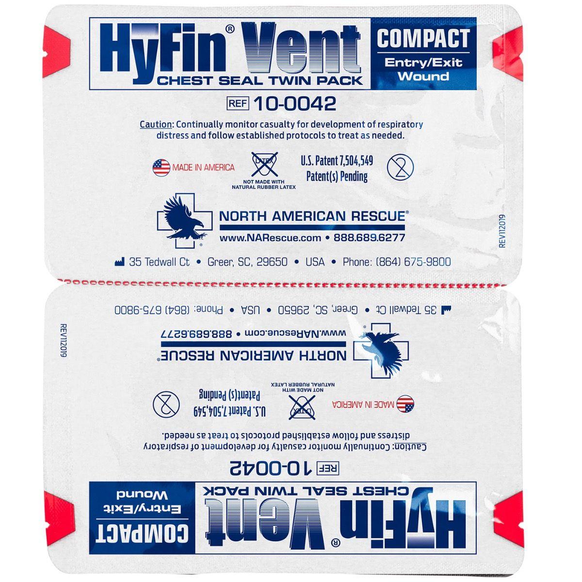 HyFin Vent Chest Seal - Twin Pack