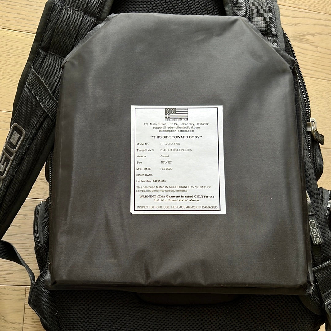 Ballistic Backpack Soft Plate NIJ Level IIIA Soft Armor Plate for Vest or Backpack