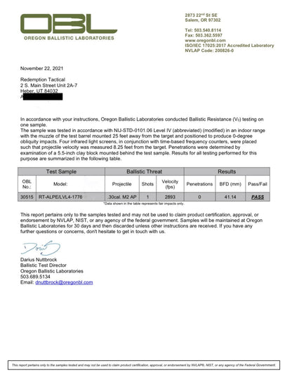"BLACK RAMBO" LEVEL IV ARMORED VEST COMBO  (LIGHTWEIGHT LEVEL IV (2) 10x12 Front/Back Ceramic PE Plates))