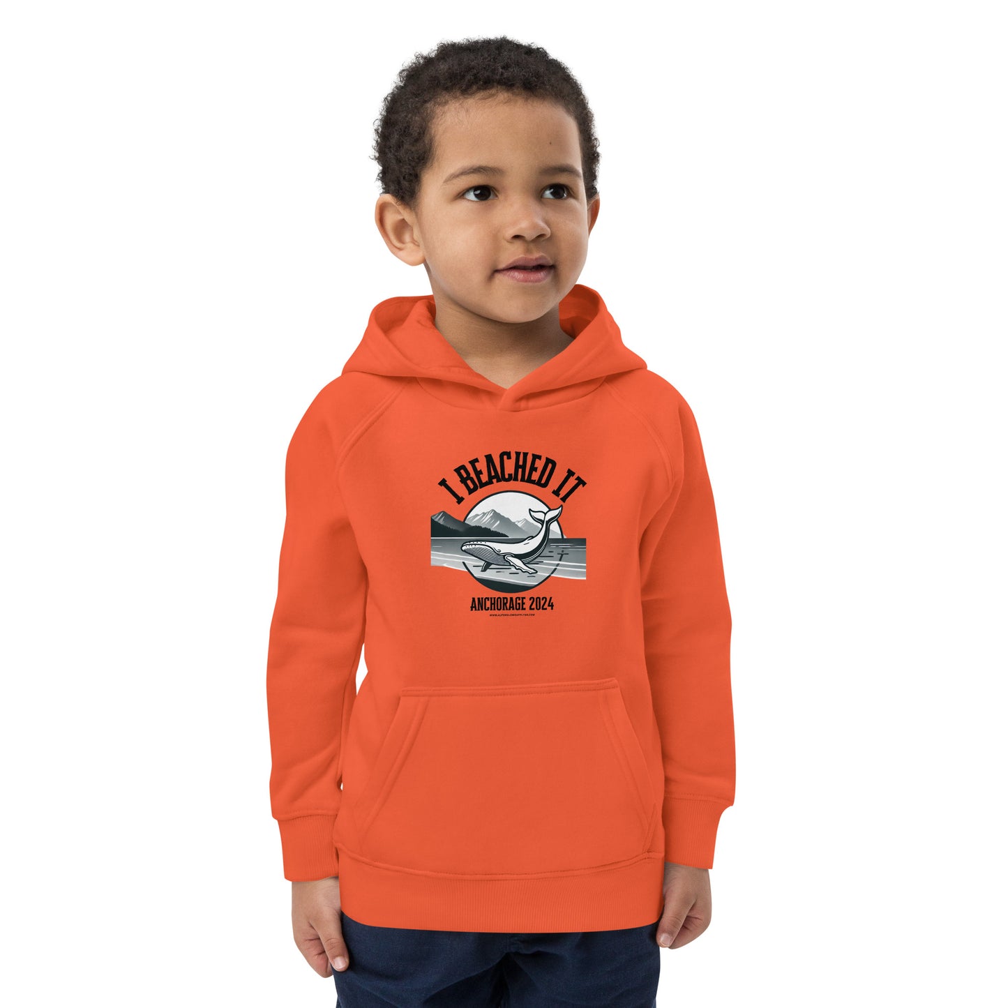 2024 Anchorage Beached Whale | Kids Eco Hoodie | Light Colors