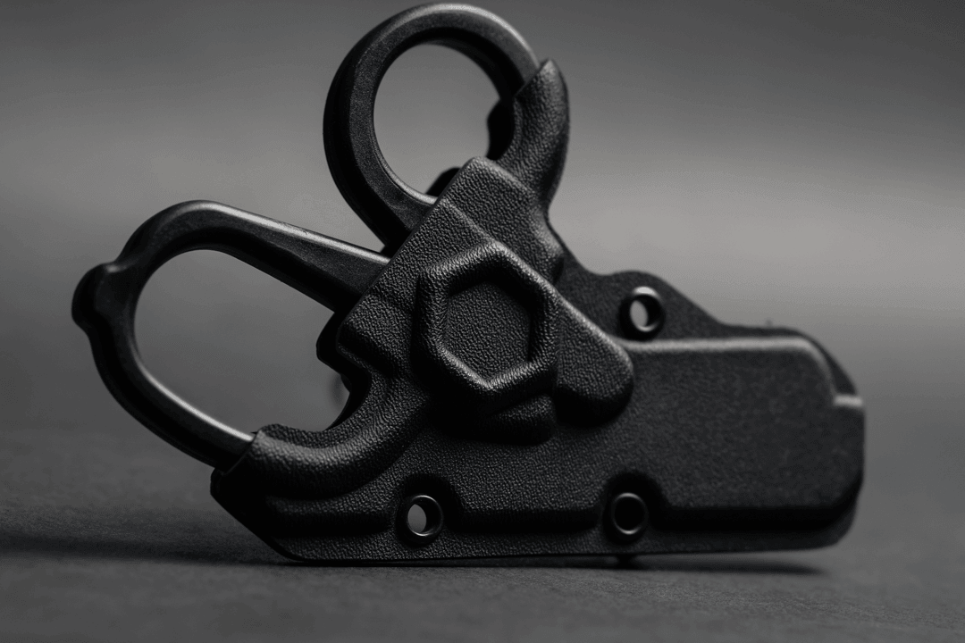 Black MINI Compact EMT and First Responders Rescue Shears Kydex Holder | ONE SHEAR®
