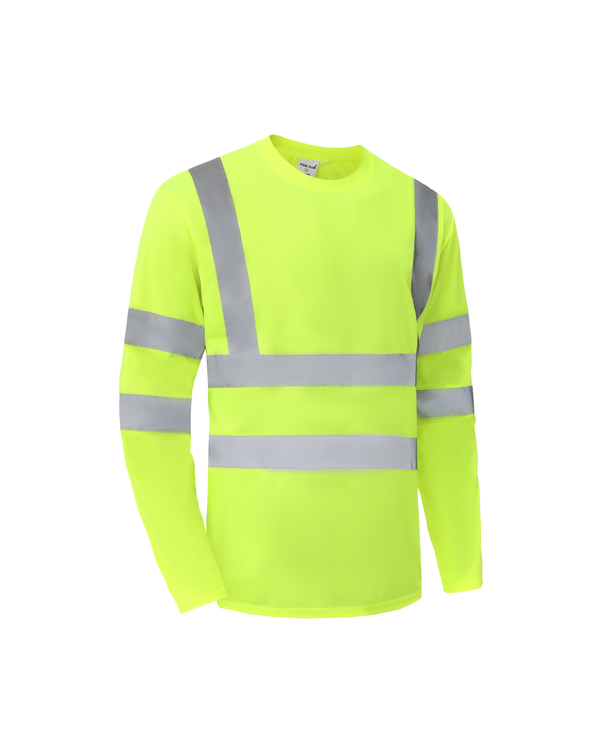 Ideal Club High Visibility ANSI/ISEA 107-2020, Type R, Class 3 Neon Long Sleeve Safety Shirt