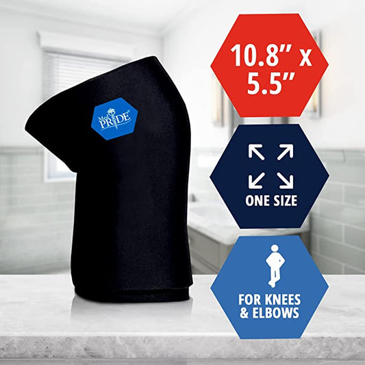 MedPride Hot & Cold Gel Compression Sleeve - One Size - 10.82" x 5.3" - 12 bxs/cs.