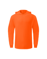Ideal Club High Visibility Non Reflector Cotton Orange Long Sleeve Safety Hoodie [R]