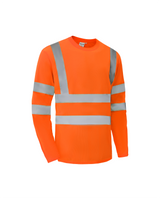 Ideal Club High Visibility ANSI/ISEA 107-2020, Type R, Class 3 Orange Long Sleeve Safety Shirt [R]