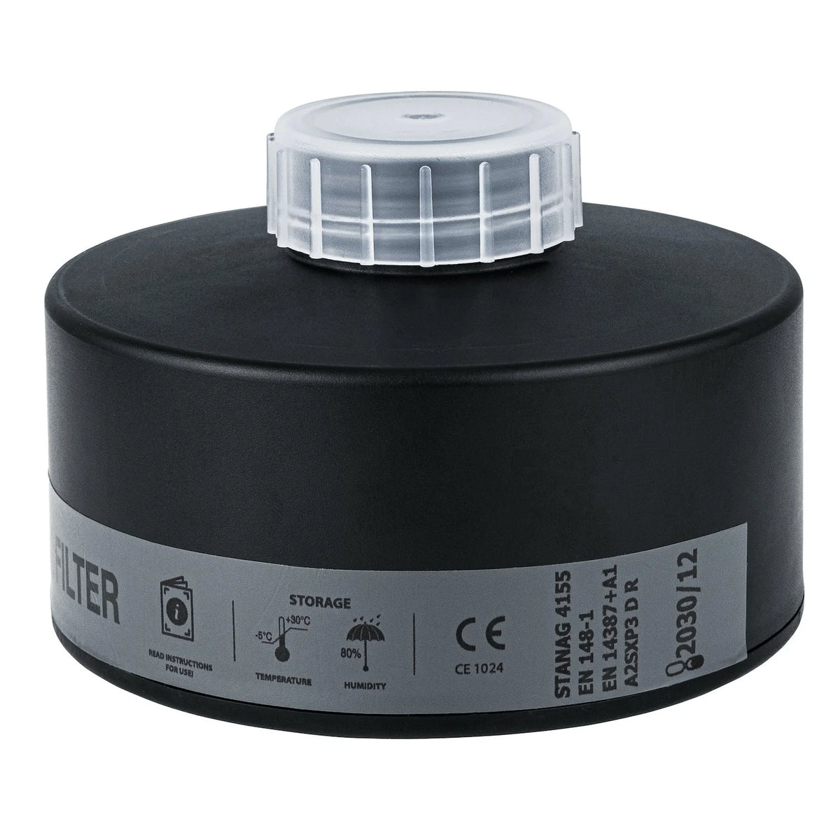 MIRA Safety P-CAN®: Advanced Riot Control Gas Mask Filter for Law Enforcement