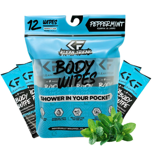 KLEAN FREAK - Body Wipe 12-Pack - Peppermint