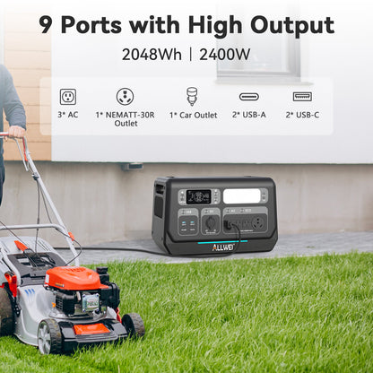 ALLWEI PPS2400+2* B200 PRO | Home Battery Backup up to 6kWh