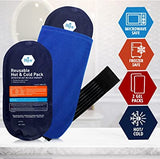 MedPride Reusable Hot and Cold Pack Set, Microwavable Heating Pads & Ice Packs, 11” x 5.1” - 24 bxs/cs. (48 count)