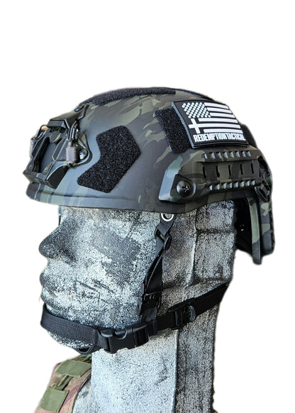Ballistic Helmet RT2 High Cut Helmet: Tested to LEVEL IIIA (Included Arc Rails, Padding, Straps)