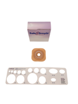 Safe N Simple 2-Piece Wafer Standard Wear with Tape Collar Beige 45mm 1 3/4" Flange with Pre Cut Stoma Opening (80 Count)