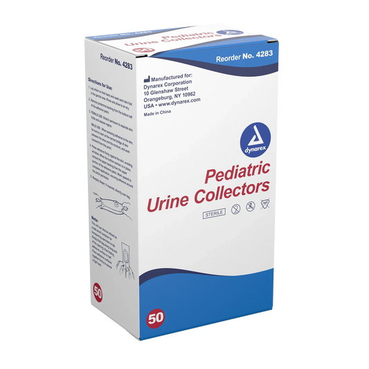 Dynarex Pediatric Urine Collector, 200 mL - White (50 Count)