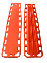 LINE2design Medical Spinal Immobilization Lightweight Emergency Backboard with Speed Clips - Orange