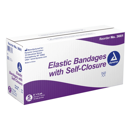 Dynarex Elastic Bandage w/ Self-Closure, 10ea/bx, 5bxs/cs (50 Count)