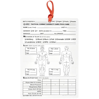 Combat Medical TCCC Card (Pack of 10)