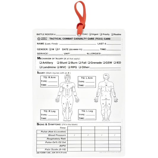 Combat Medical TCCC Card (Pack of 10)