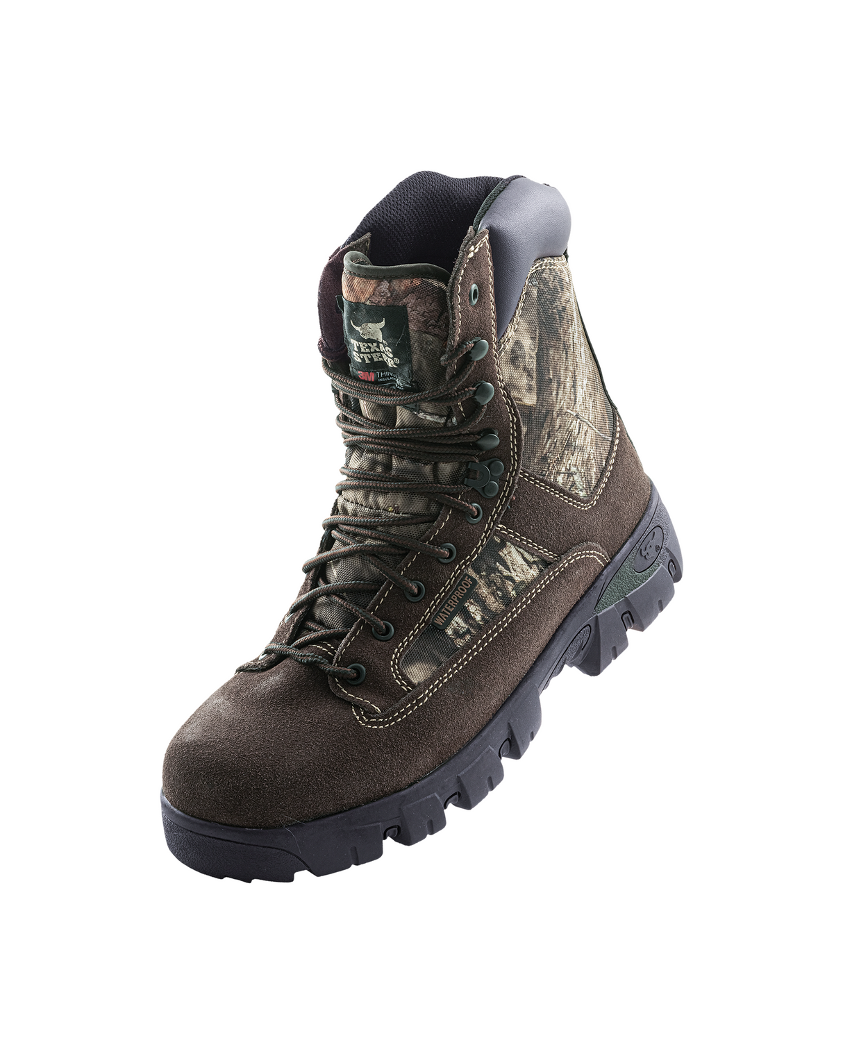 Texas Steer 3M Brown/Camo Work Boots [R20947]