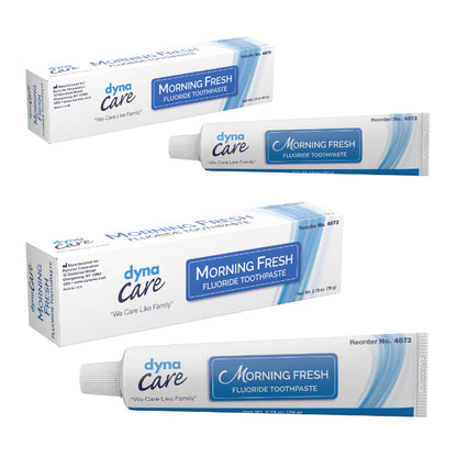 Dynarex Morning Fresh Mint Toothpaste with Fluoride (144 Count)