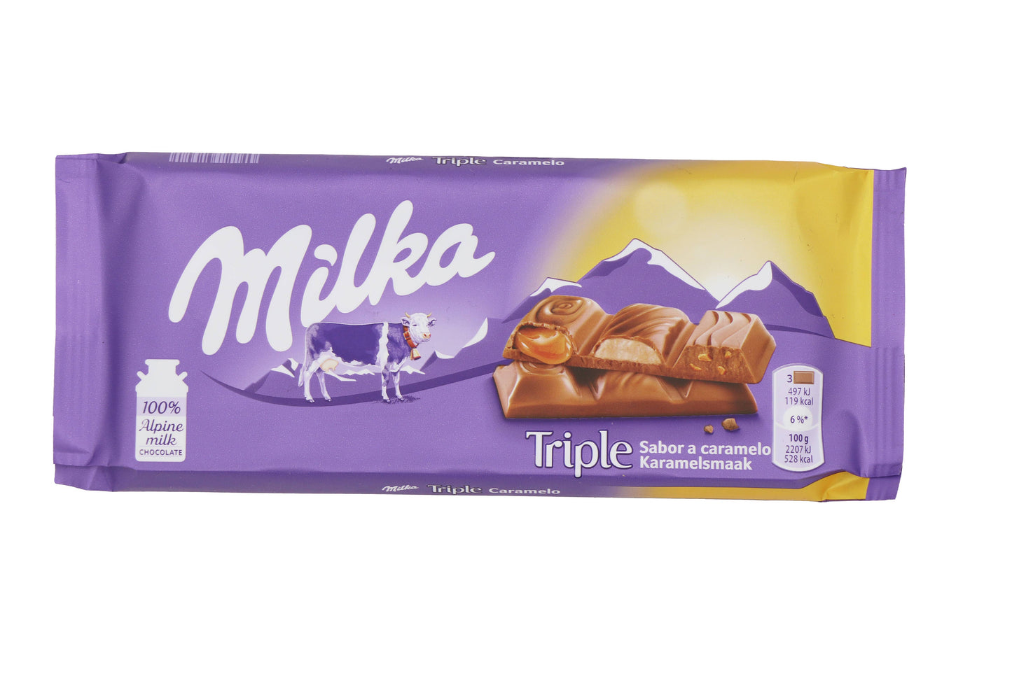 Milka Triple Caramel, 90g, 20ct Case