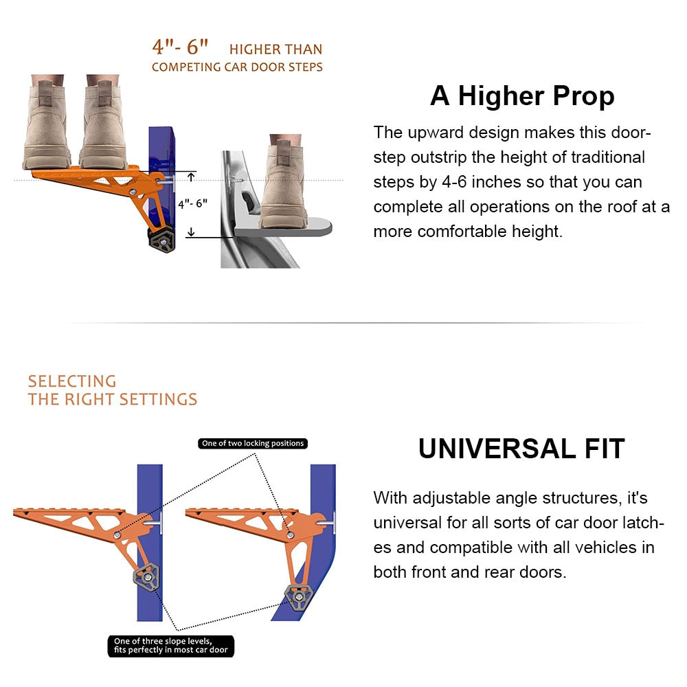 Aluminum Car Roof Rack Step