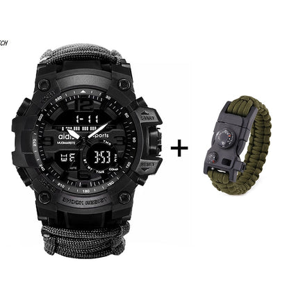 LED Military Watch with Compass