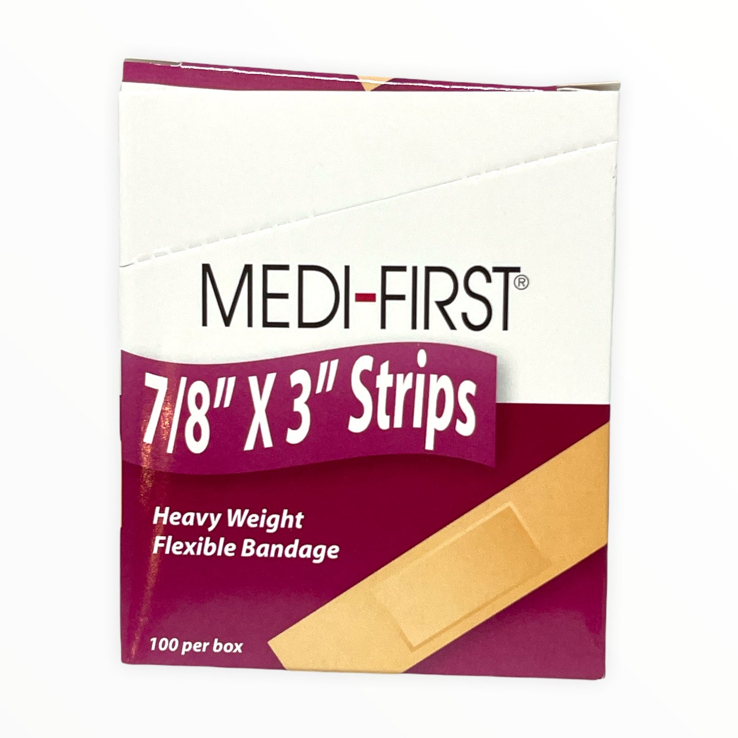 Medique | Flexible HW Strip Bandages 7/8" x 3"
