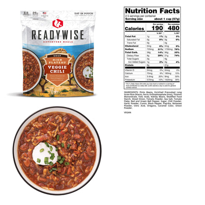 ReadyWise | High Plateau Veggie Chili Soup