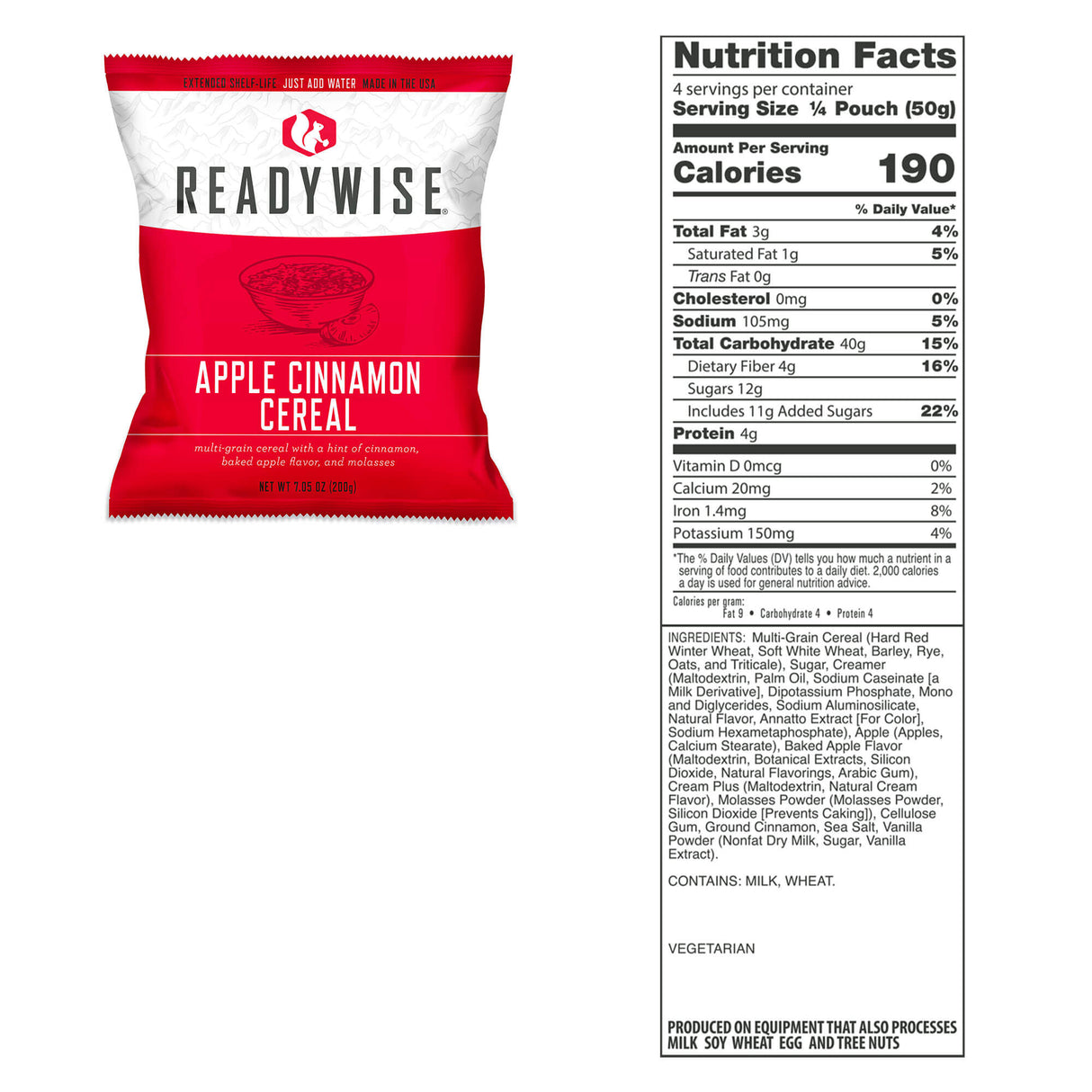 ReadyWise | 2160 Serving Package of Long Term Emergency Food Supply