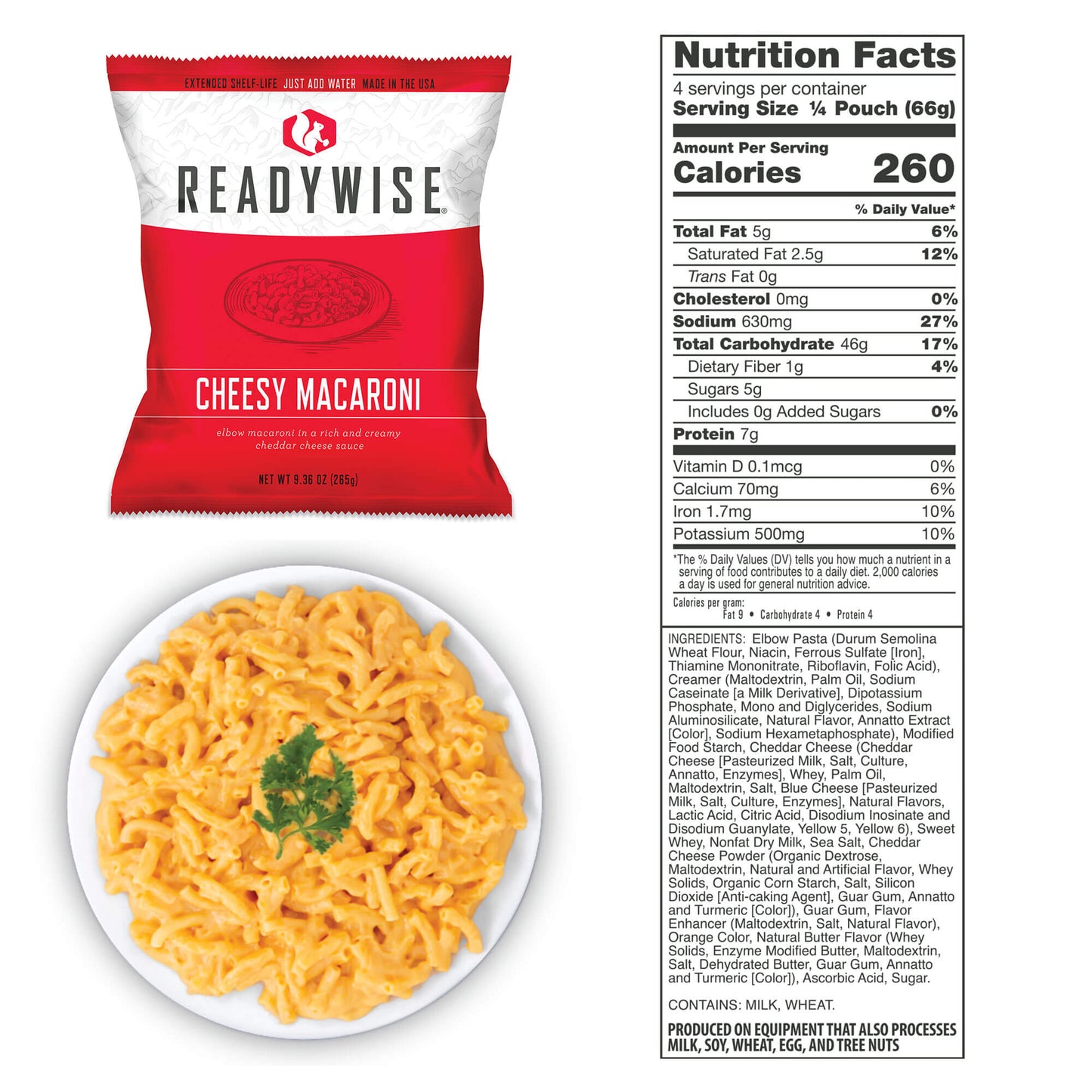 ReadyWise | 240 Serving Package of Long Term Emergency Food Supply
