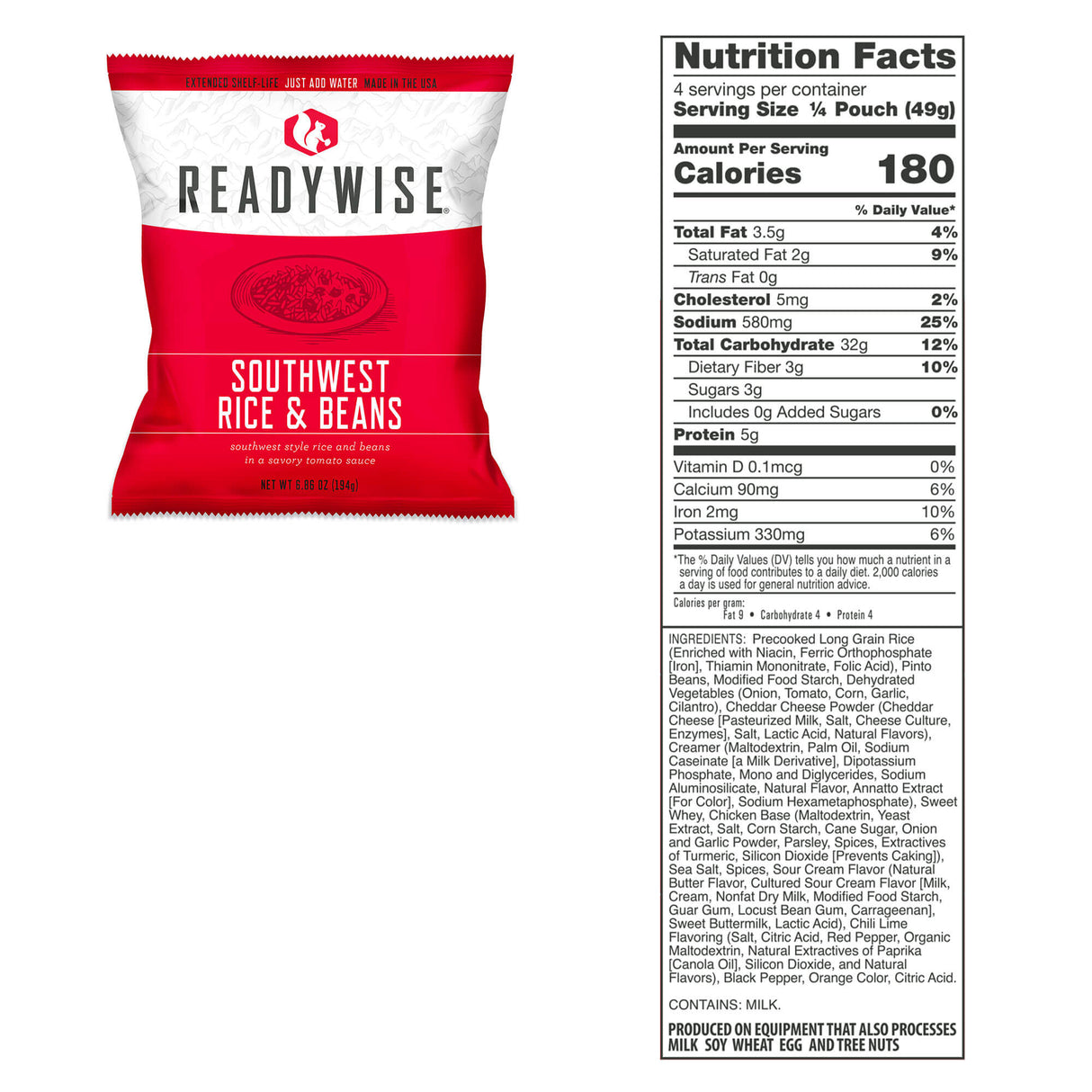 ReadyWise | 1440 Serving Package of Long Term Emergency Food Supply