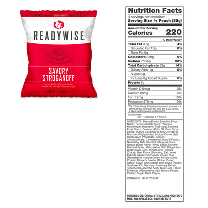 ReadyWise | 240 Serving Package of Long Term Emergency Food Supply