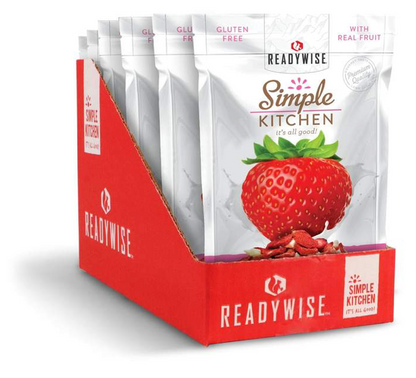 ReadyWise | Freeze-Dried Strawberries & Yogurt - 6 Pack
