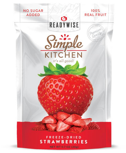 ReadyWise | Freeze-Dried Strawberries - 6 Pack