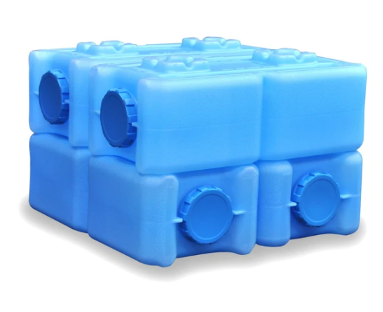 ReadyWise | 4 Stackable Water Storage Containers - 14 Gallons